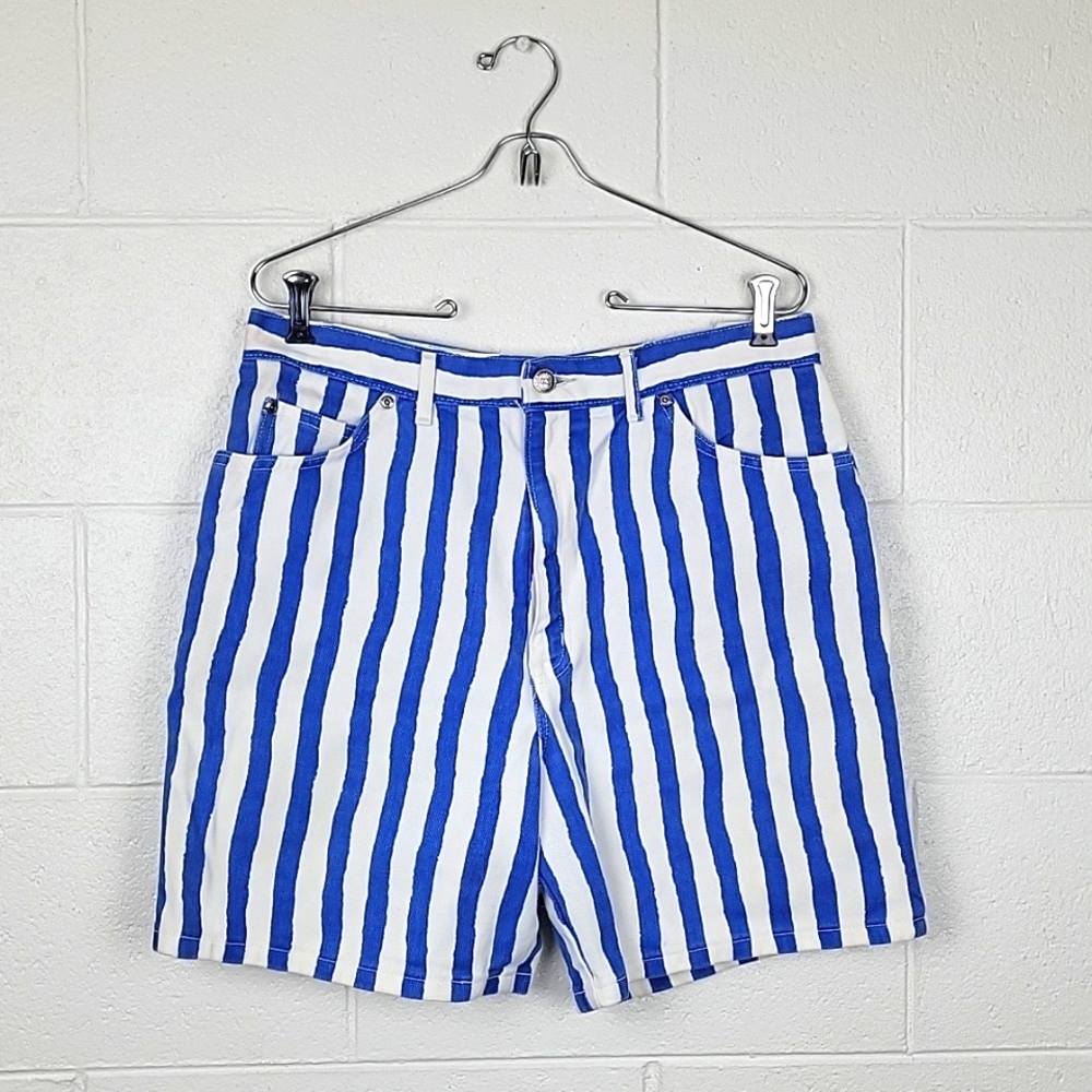 High Waisted Arizona Jean Co Striped Shorts